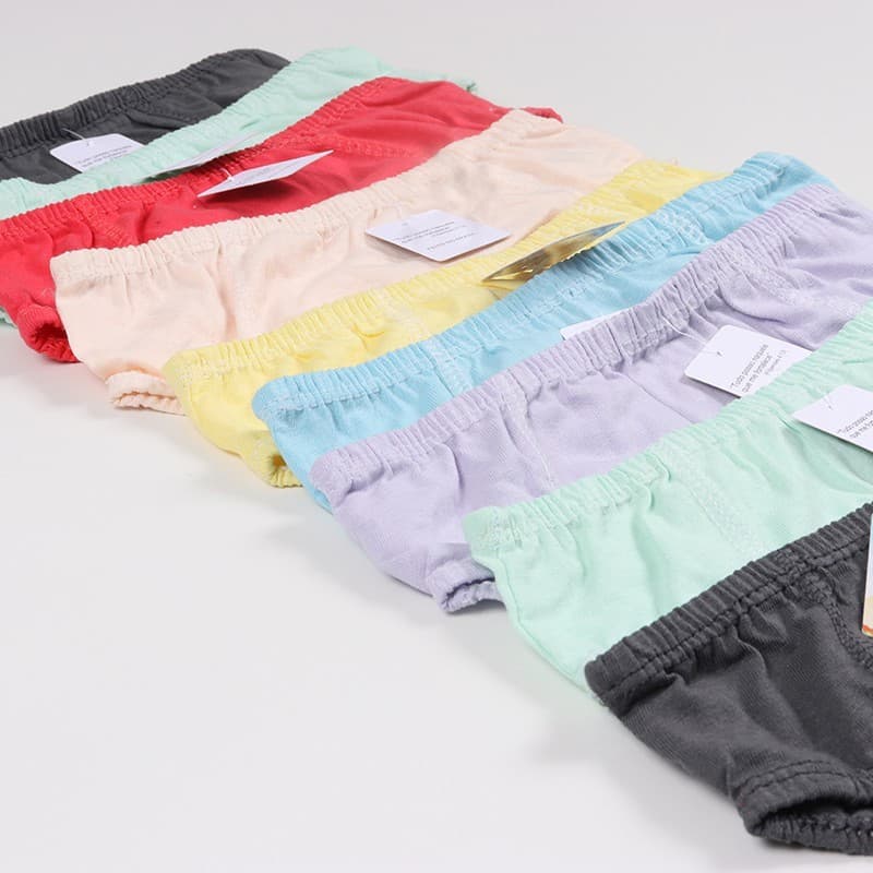 Cuecas lisa  Infantil De Algodão Estampas Sortidas