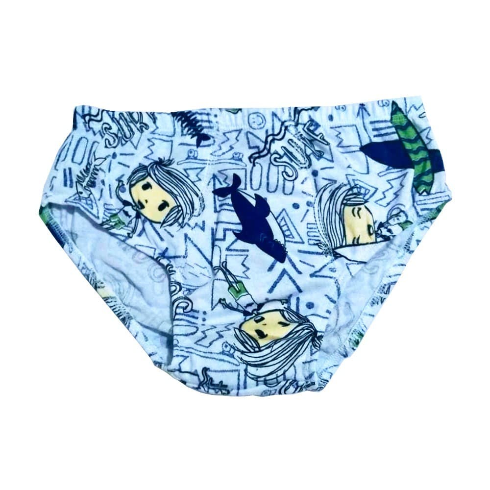 Kit 3 Cueca Infantil Algodão Slip Estampada Menino Kids Confortável