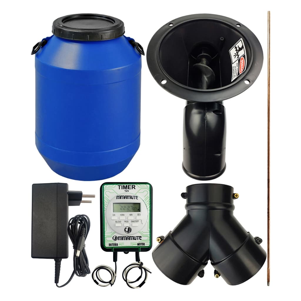Alimentador Automático 12v Cavalos Equinos Ovelhas c/suporte