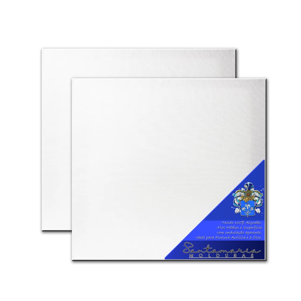 Kit 2 Painel Para Pintura 30x30 Pronto P/ Uso 100% Algodão