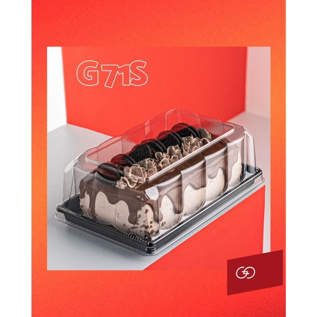 10 un Embalagem Retangular Bolo Torta Pequena G71S Galvanotek