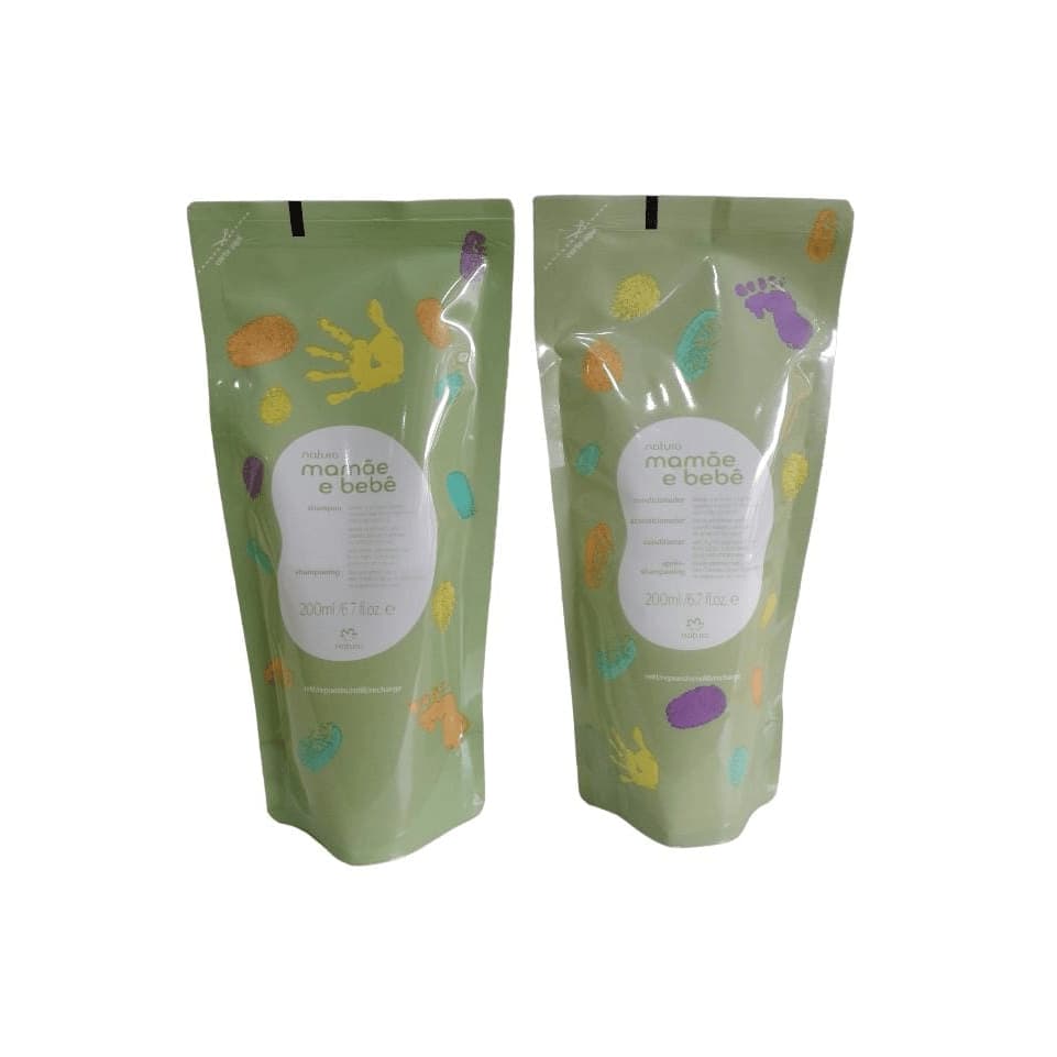 Kit Refil Shampoo+condicionador Mamãe E Bebê 200ml Cada