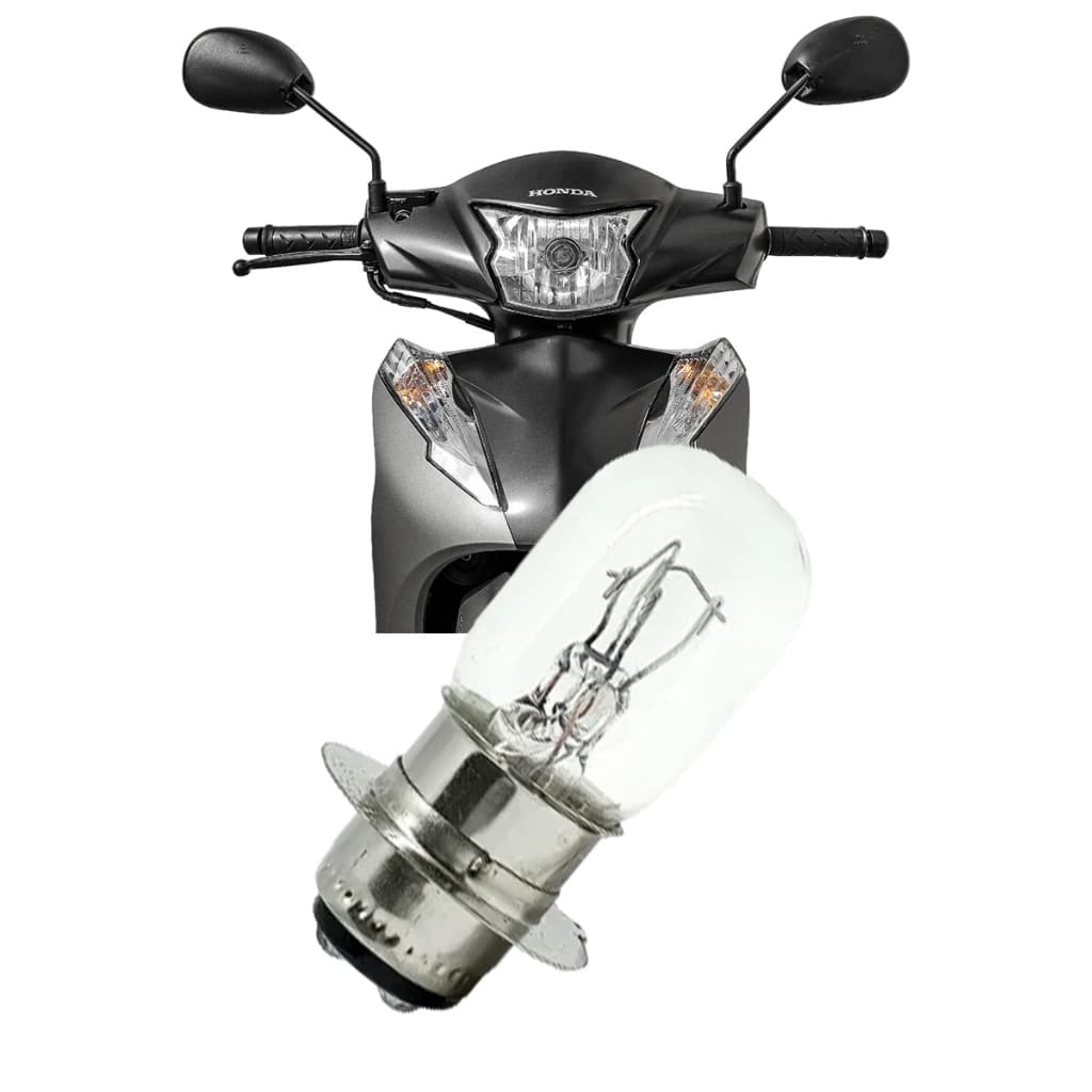 Lâmpada Farol T19 M5 Moto Biz 125 Pop 100 Crypton 115 Bros Neo