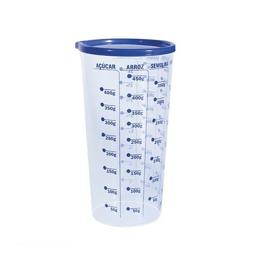 Copo Dosador Graduado Medidor com Tampa 570ml Cristal