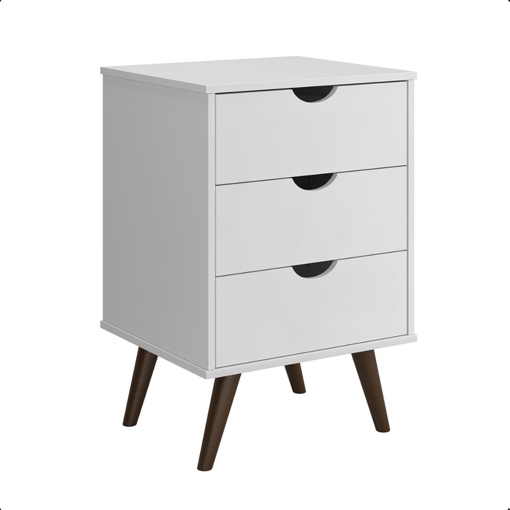 Mesa de cabeceira luxo plus 3 gavetas quarto solteiro ou casal