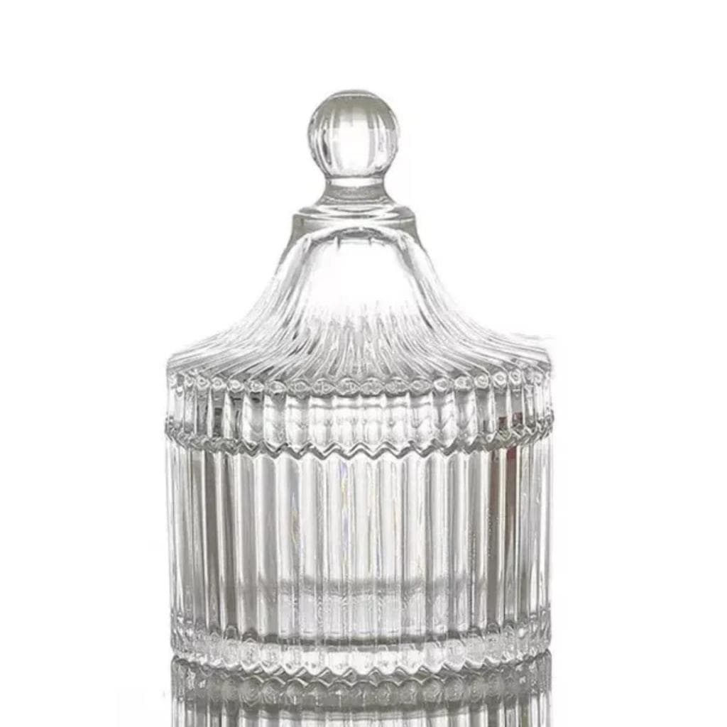 Kit 40 Mini Potiche de vidro 9cm Ideal Lembrancinha Vela Aromatica Bomboniere De Luxo Decoração