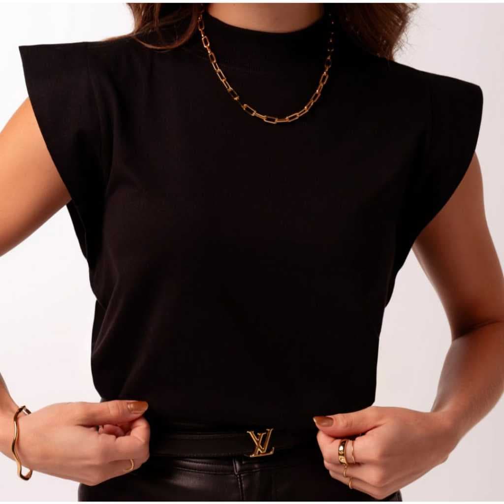 BLUSA BÁSICA MANGA CURTA MUSCLE TEE