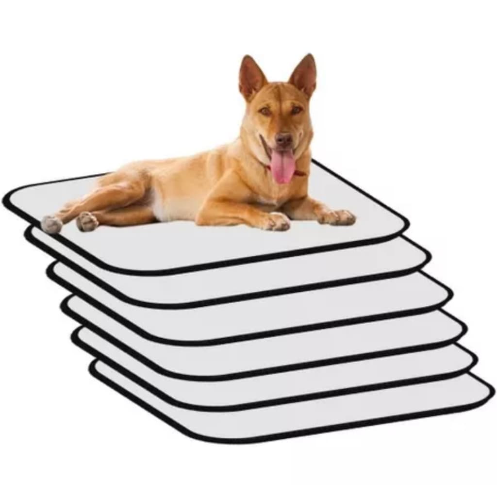 Kit 9 Tapetes Internos Lavável Para Cães - Casa Sem Xixi 70x50