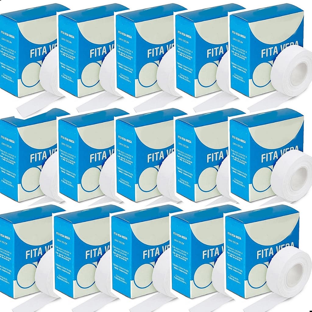 KIT 15 Fita Veda Rosca 12mmx10m Hidráulica Vedação Cano