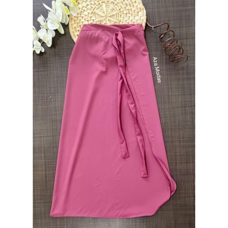Saia longa envelope Midi, ajustável em várias medidas, veste 38 ao 46