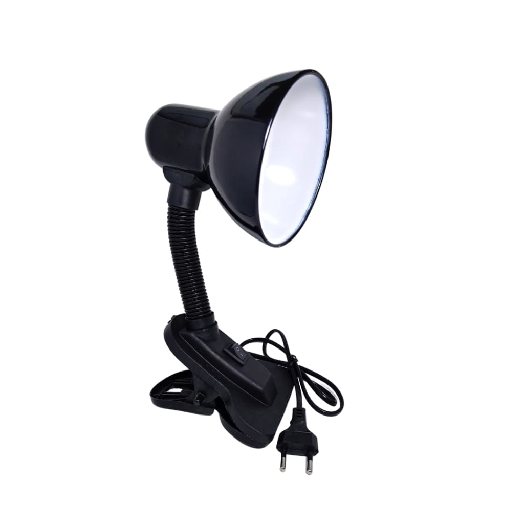Luminária E-27 C/garra Presilha Mesa Casa Oficina Escritorio