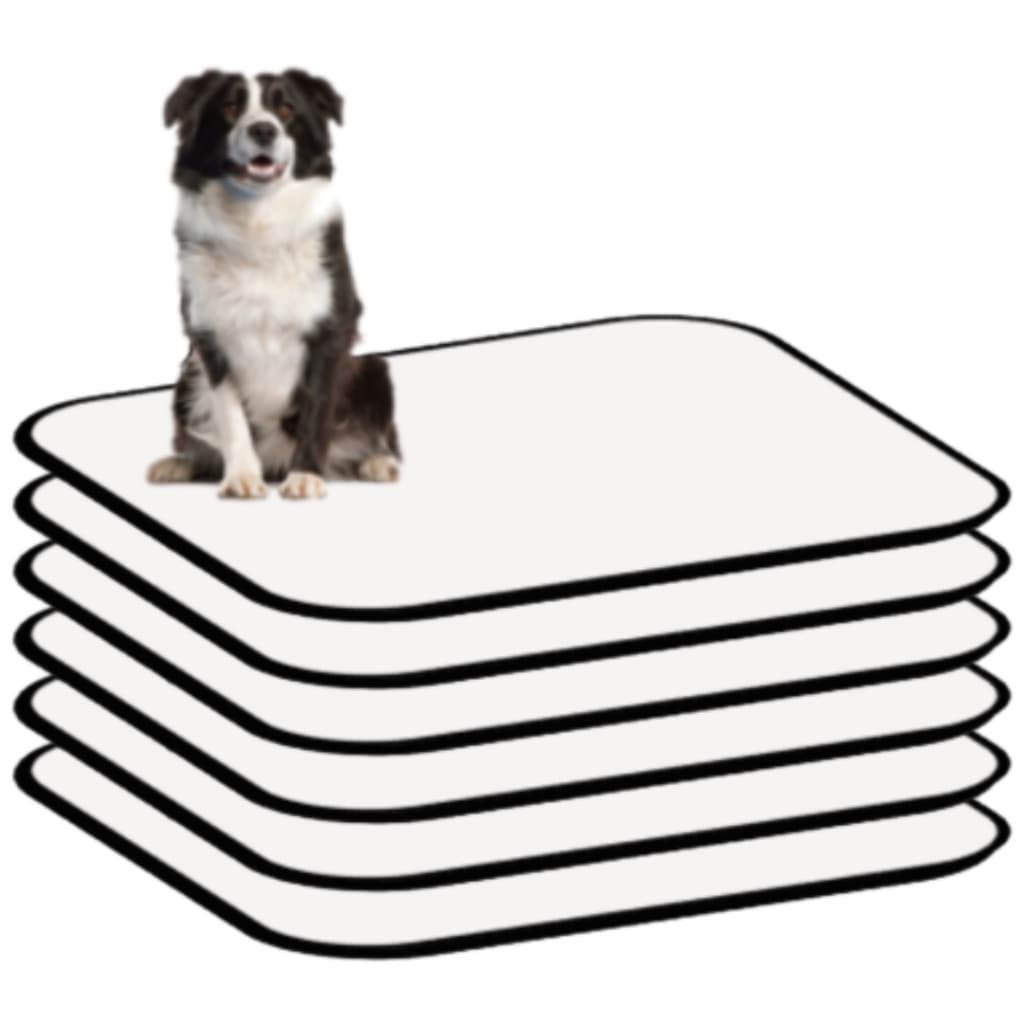 Kit 6 Tapetes Internos Lavável Para Cães - Casa Sem Xixi 100x70