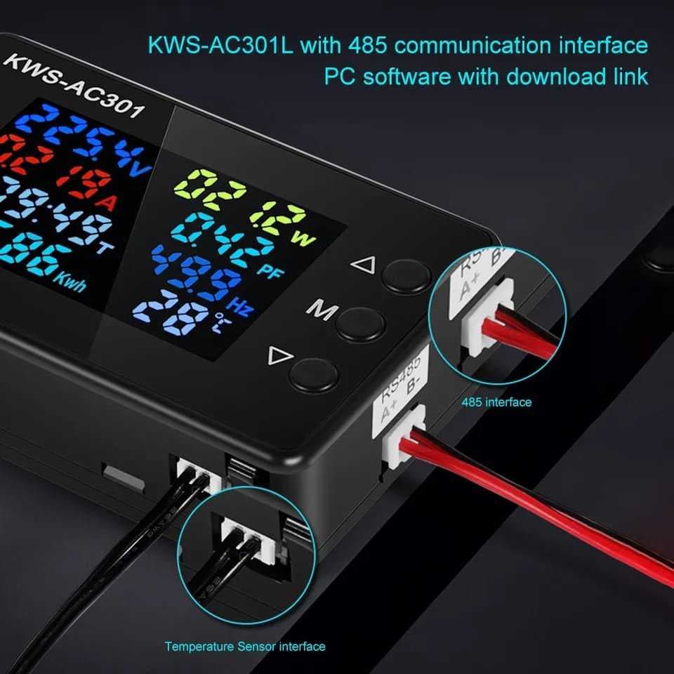 Medidor de Potência Voltímetro AC 50-300V Tensão 50-60HZ