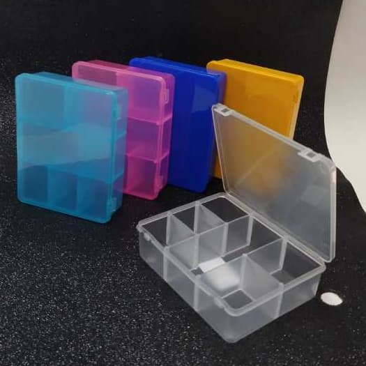 Caixa Mini Box  Organizadora 6 Divisórias Cada Diversas Cores