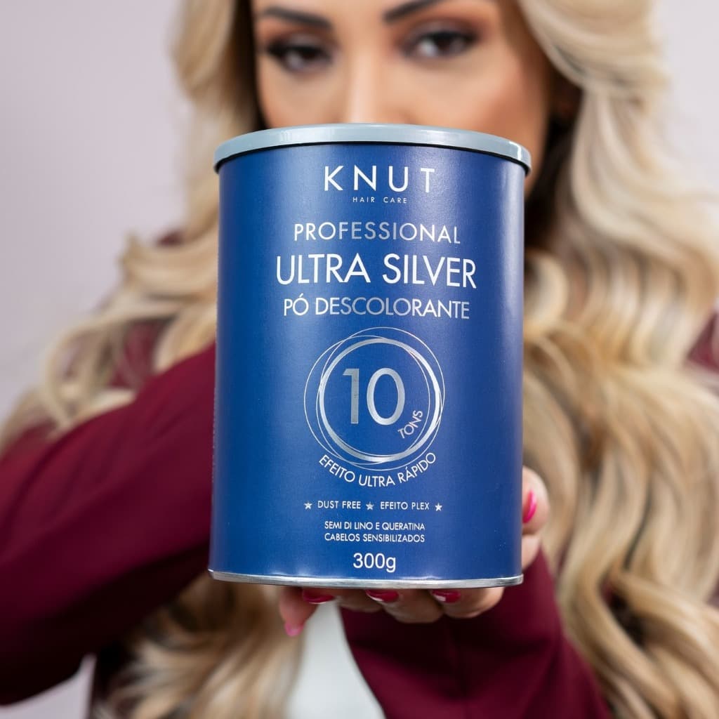 Kit Knut 2 Pó Descolorante Knut Ultra Silver 300g