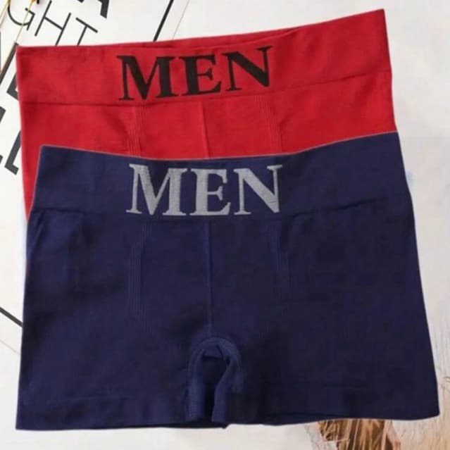 kit 2 Cuecas Boxer Sem Costura Cores sortidas + 1 par de meias