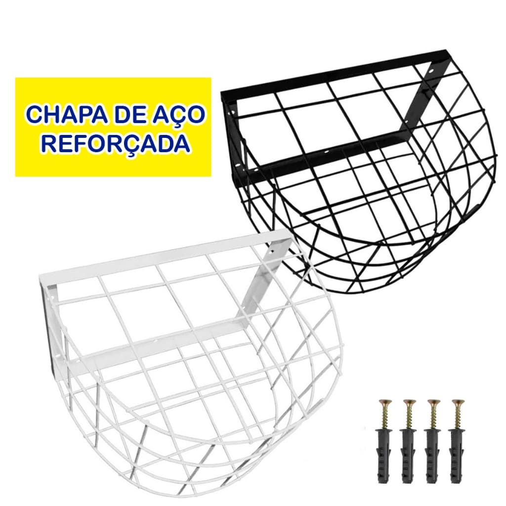Grade De Proteção Tipo Gaiola Para Câmera De Segurança Cftv Redonda Oval Reforçada