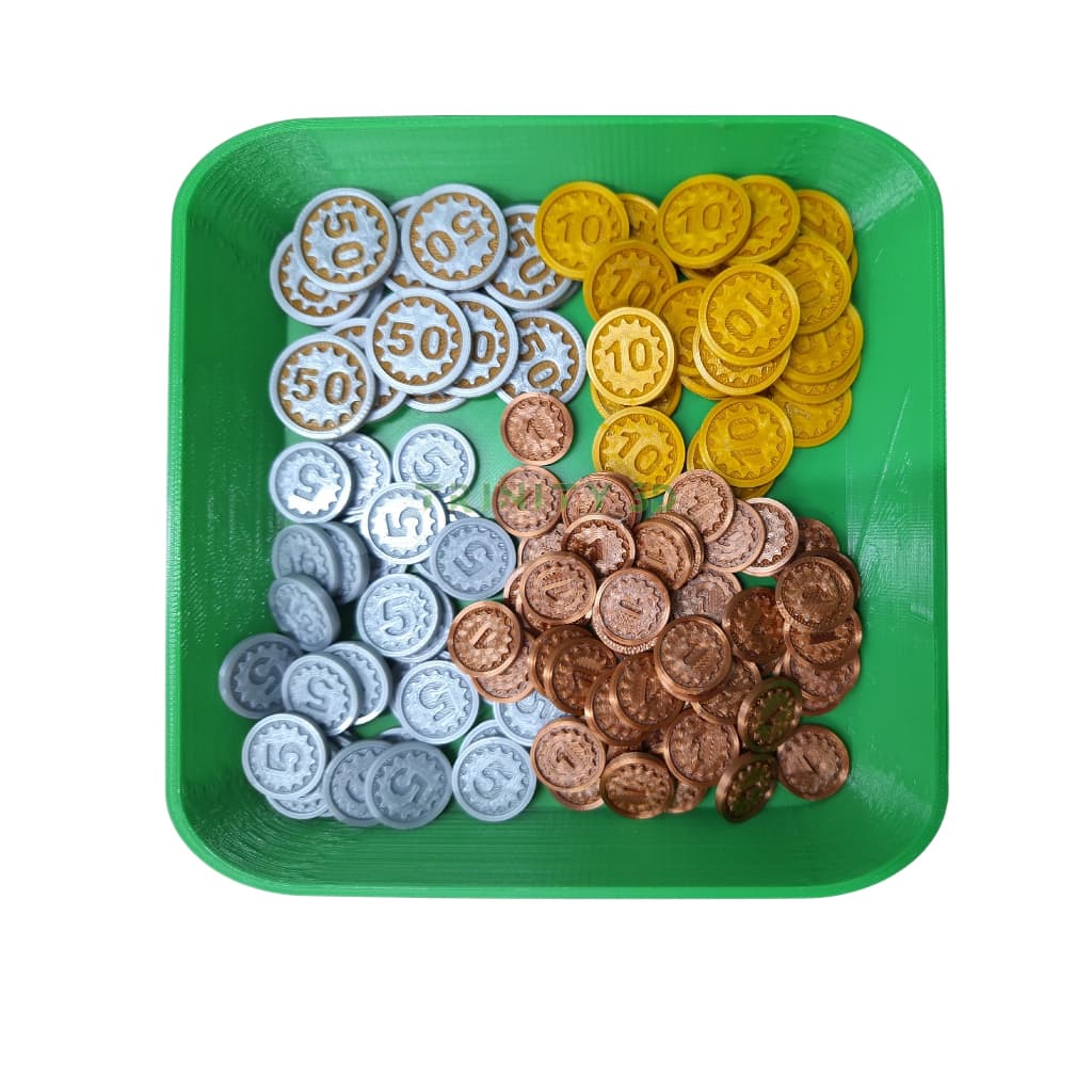 Kit 120 Moedas Genéricas para Jogos Tabuleiro Board Game Rpg