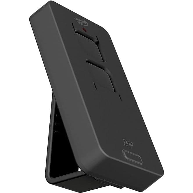 Controle Portão Eletronico Zap Pop Preto PPA 433mhz Anticlonagem Com Bateria Cr2032