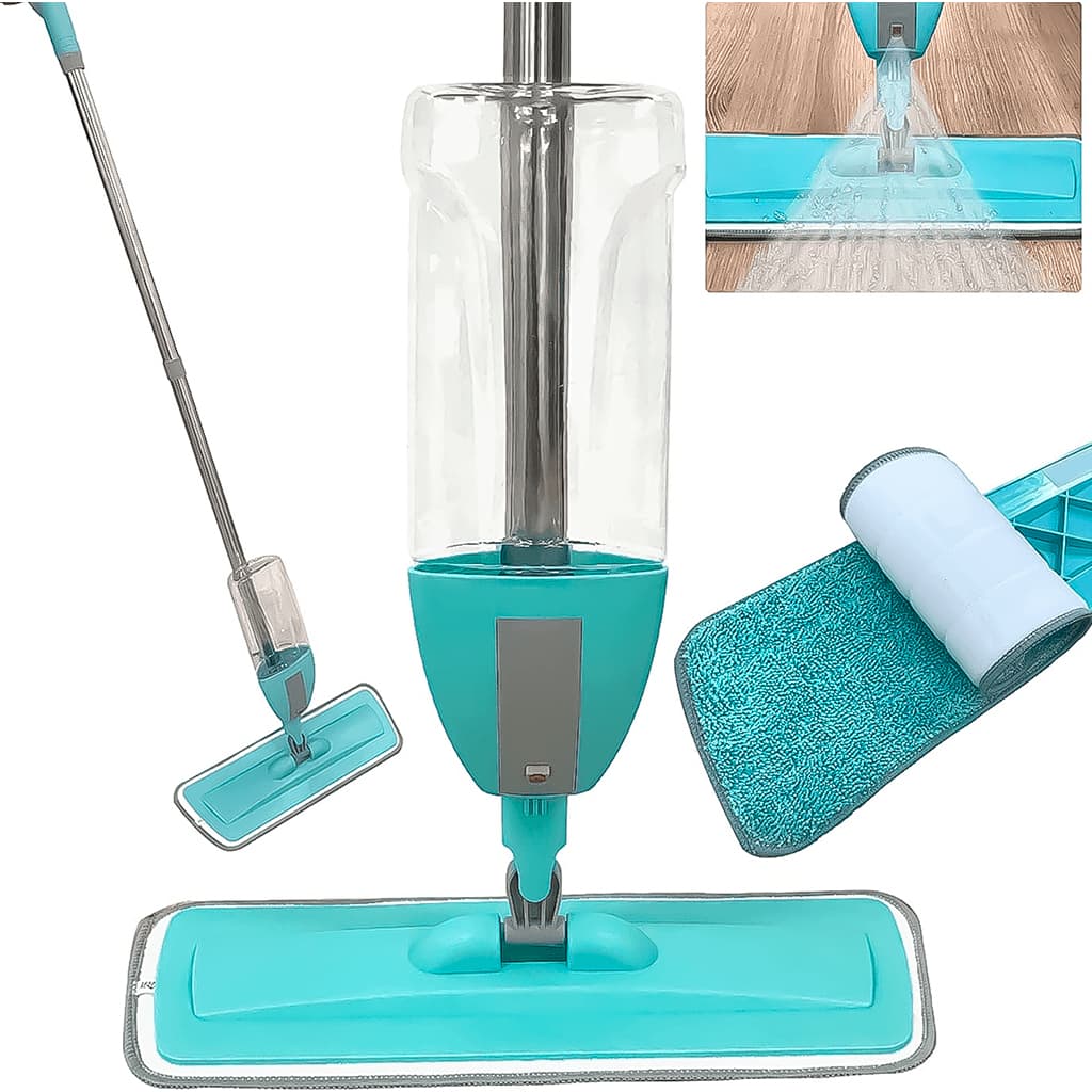Vassoura Mop Scratch Cleaning Spray Rodo M谩gico Com Reservat贸rio Rodo Limpeza Microfibra Refil