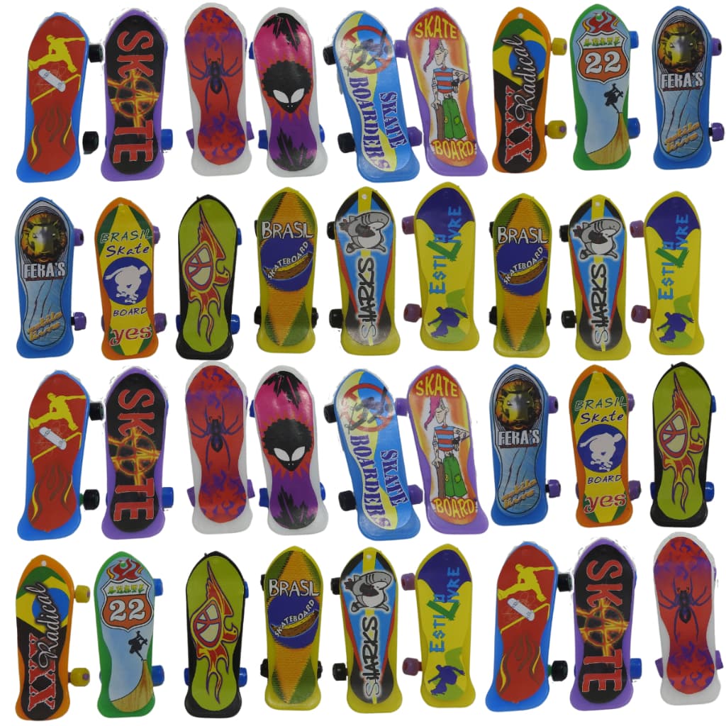 30 Mini Skate Sacolinha Surpresa Brinquedo Infantil Manobras Infantil Crianças Aniversario Radical