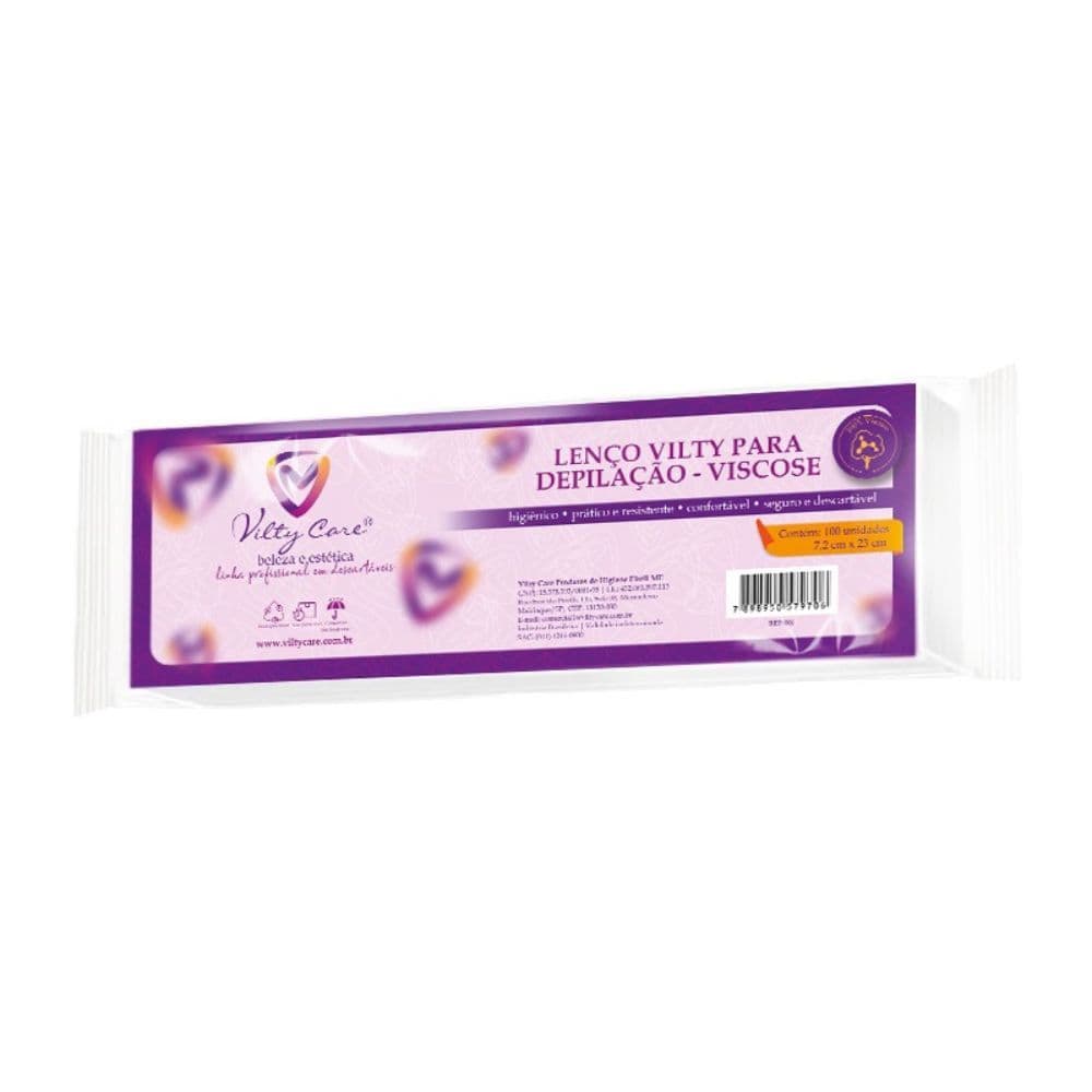 Papel Para Depilacao Vilty Care C/100 Viscose Gram 60