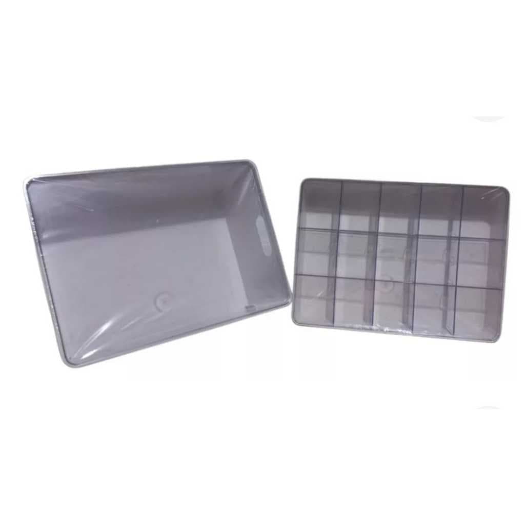 Kit 2 Caixas Organizadoras Com Tampa Varias Cores