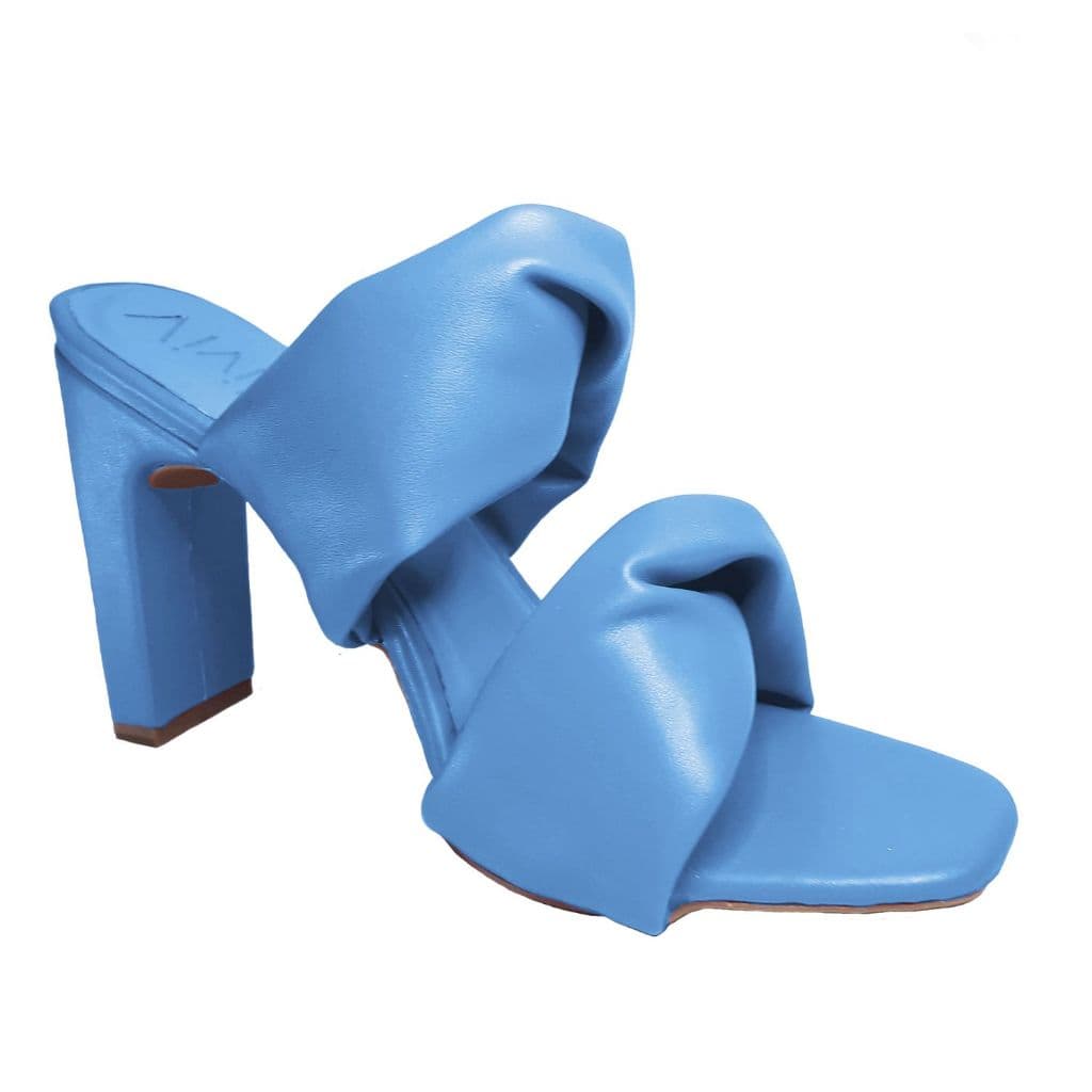 Tamanco Salto Alto Fluffy Torcido Exclusivo