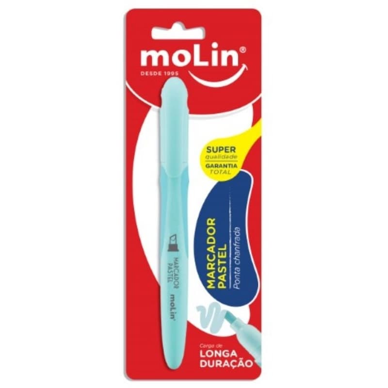Marca Texto Pastel Molin / Marcador Pastel Molin / Marca Texto Colorido / Papelaria  / Material Escolar