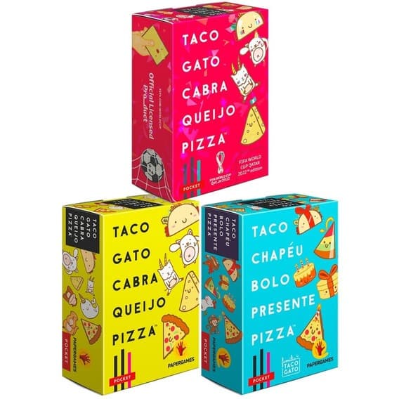 Jogo Taco Gato Cabra Queijo Pizza - Papergames - Brinquedo Todas Idades