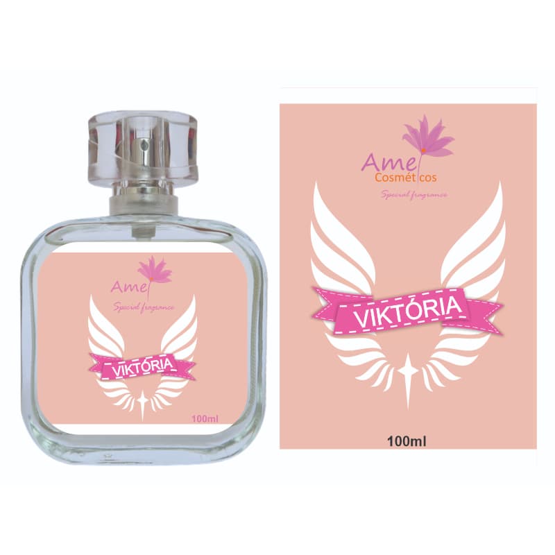 Kit Perfume Feminino Viktória 17ml + 100ml Amei Cosméticos Alta Fixação Essência Importada