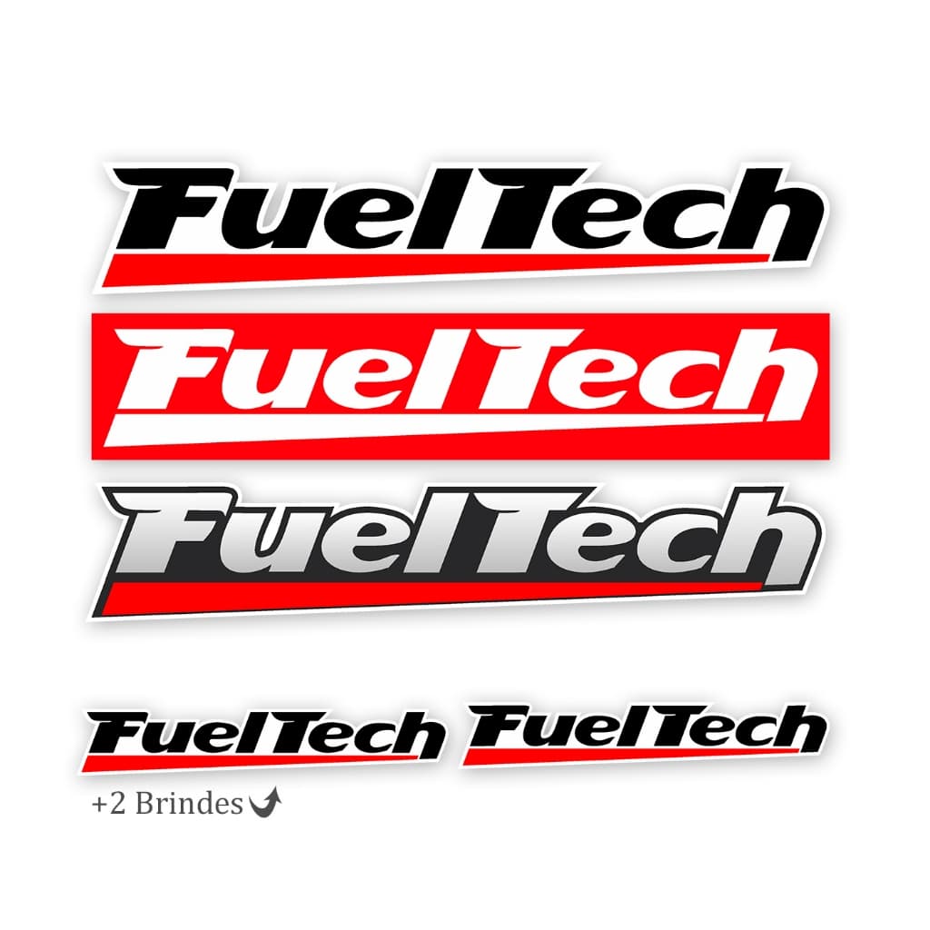 Adesivos Fueltech Para Carro Turbo Aspro Rebaixado Tuning Som Automotivo Moto 3 Unidades