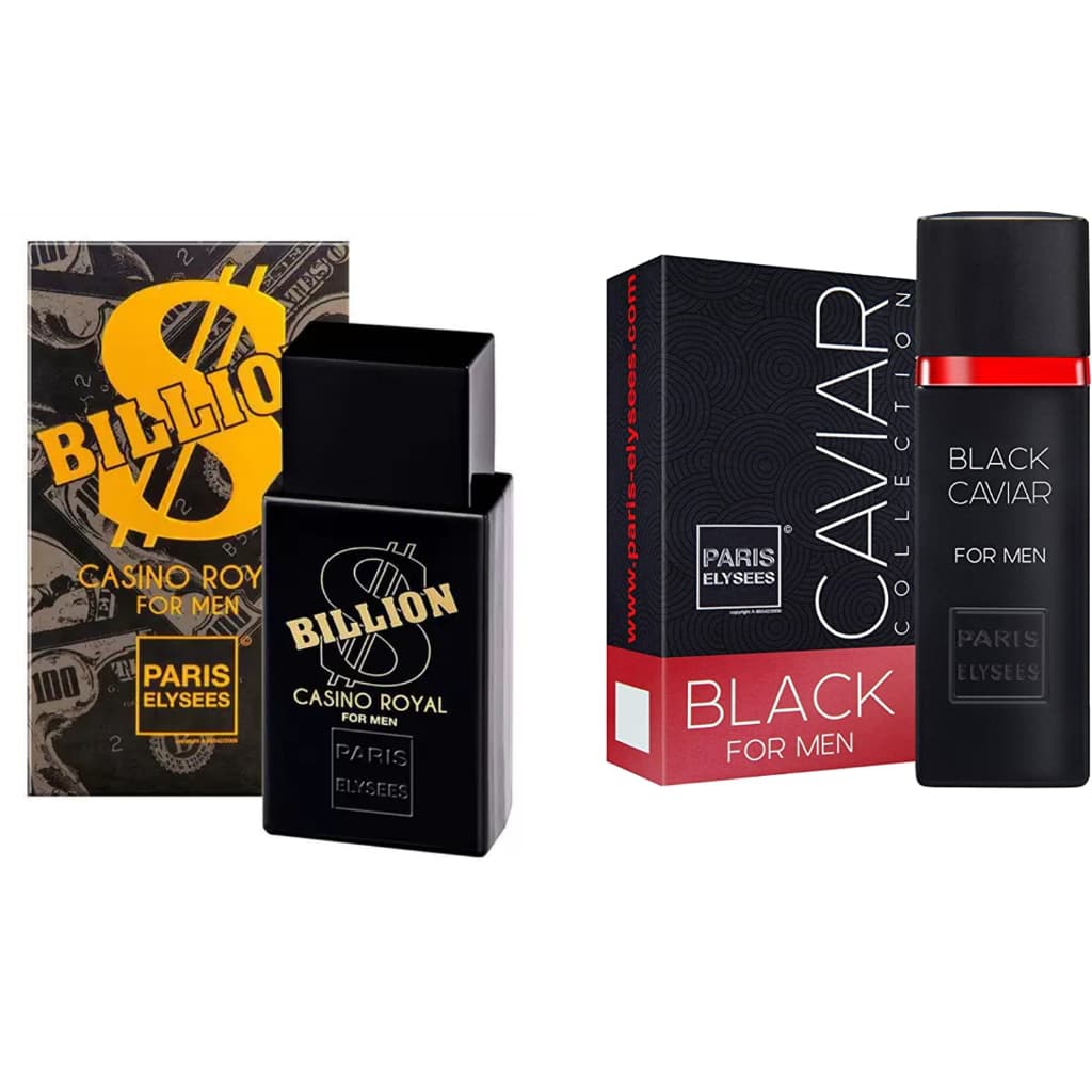 Kit 1 Perfume Cassino Royal + 1 Perfume Black Caviar 100ml masculino