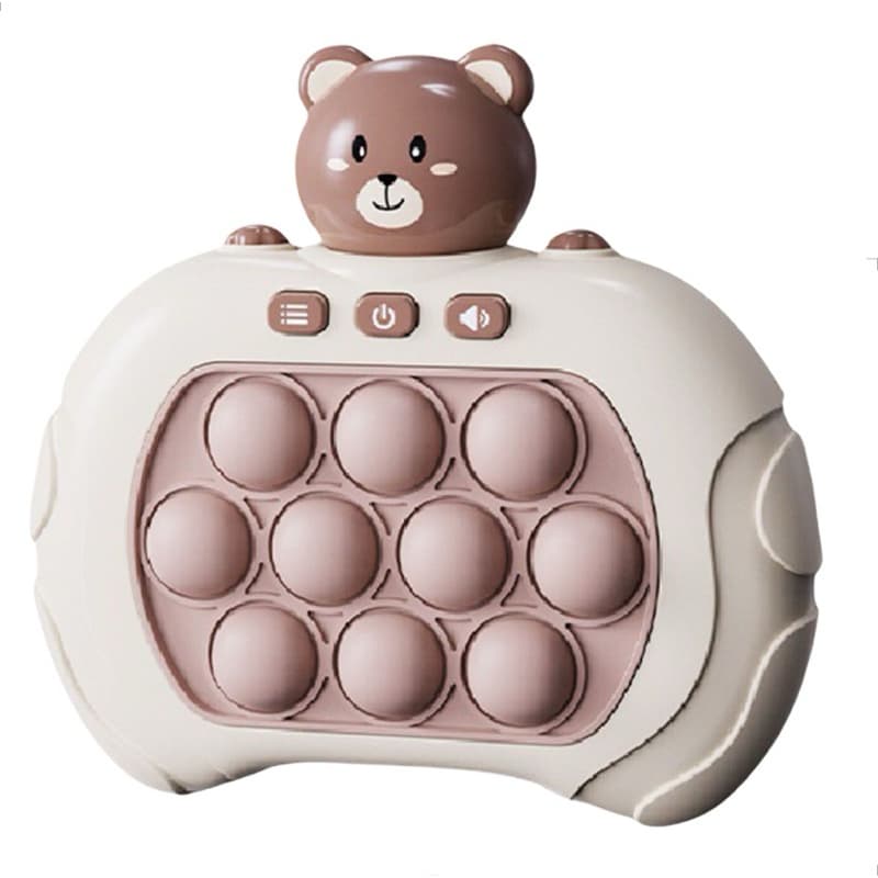 Pop It Eletrônico Brinquedo Anti Stress Educativo Com Som Cor Ursinho