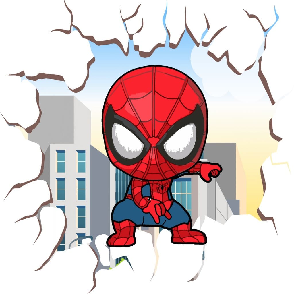 Papel de parede Homem Aranha baby  - Marvel 85 x 85 CM