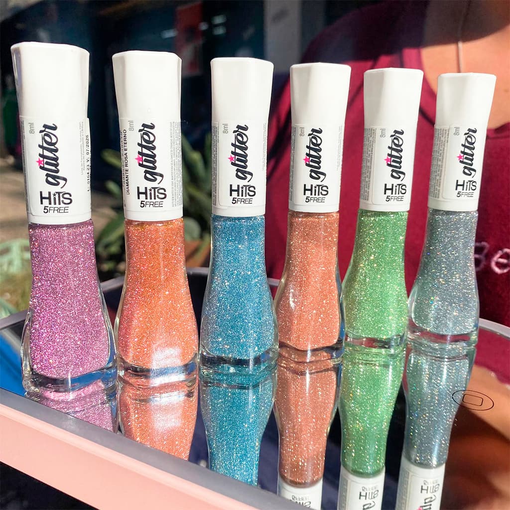 Esmalte Hits ( Linha Diamante Glitter)