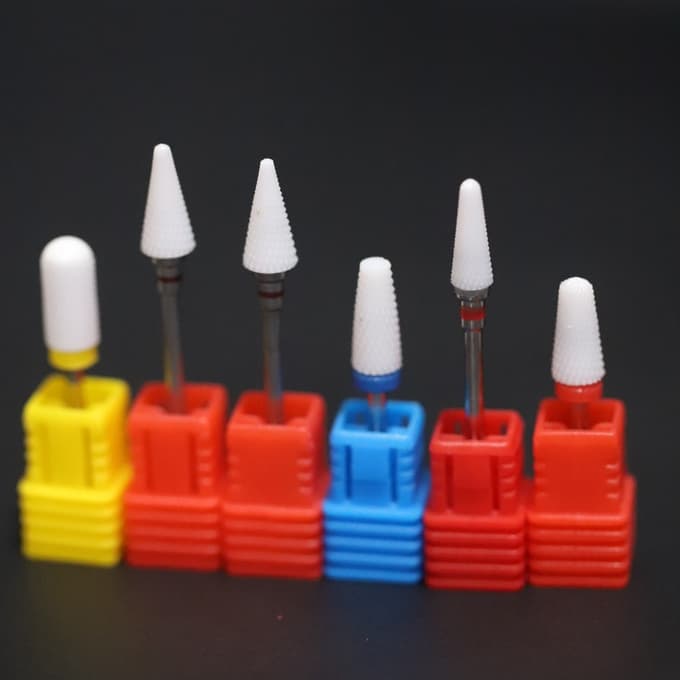 KIT 10 Brocas De Cerâmica Para Motor De Unhas Brocas Para Lixadeiras