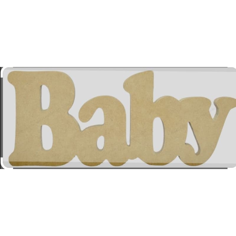Baby em MDF de 15 mm com 4 letras