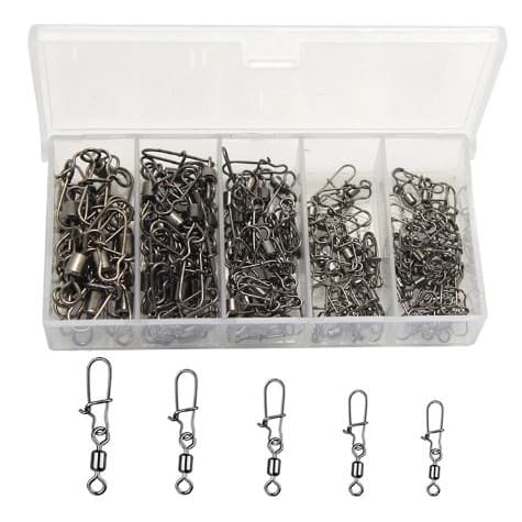 GIRADOR COM SNAP - KIT COM 50/100 GIRADOR COM SNAP PARA PESCA