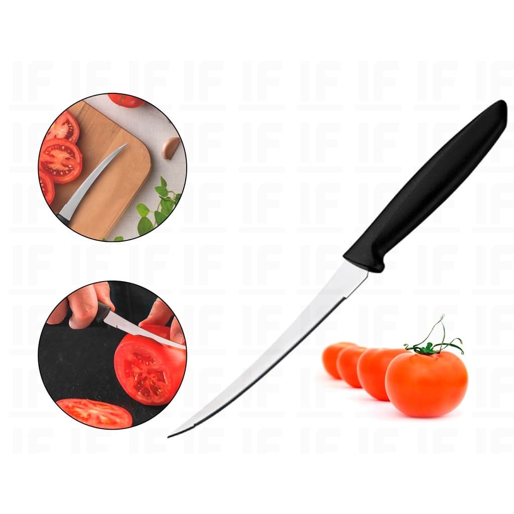 2 Facas de Legumes Micro Serrilhada Para Legumes Frutas e Tomate