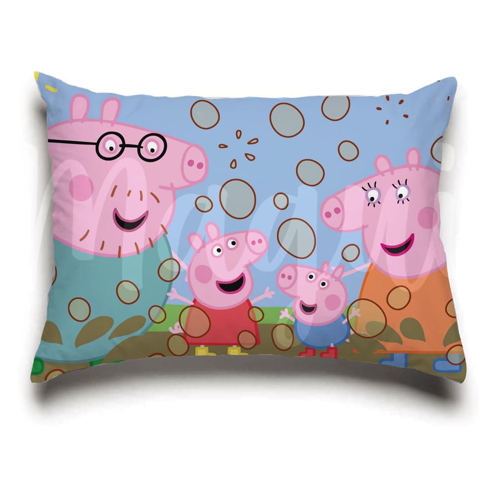Fronha para Travesseiro Com Zíper - 68x48cm - Peppa pig - sky - sonic - capa de travesseiro patrulha canina - Desenhos Animados Variados - Fronhas Temáticas