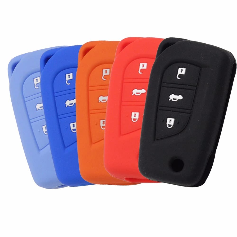 Capa De Silicone Chave Canivete Toyota Corolla Hilux Rav4