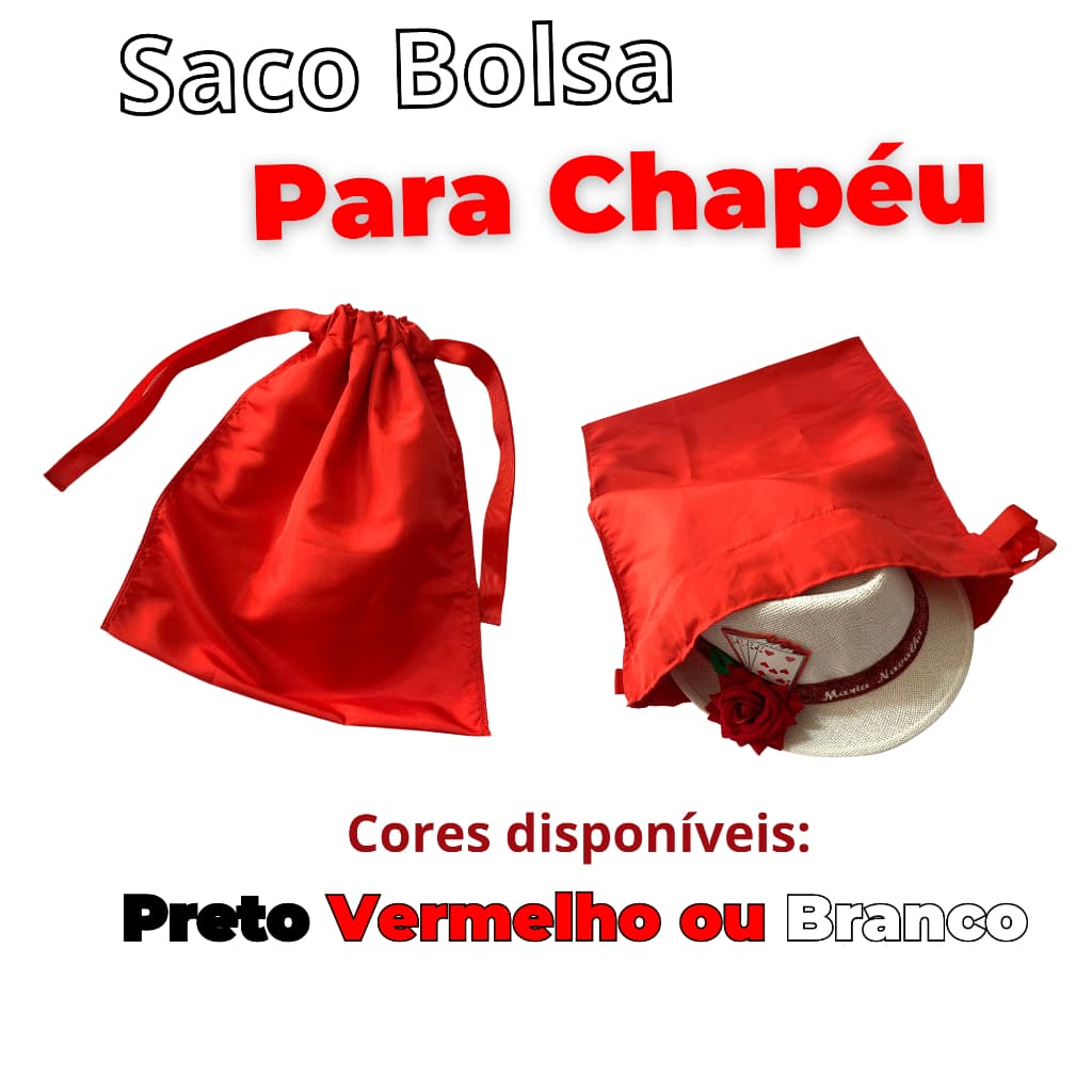 Saco Bolsa Para Chapeu Guardar Transportar Conservar Tm G 40X45