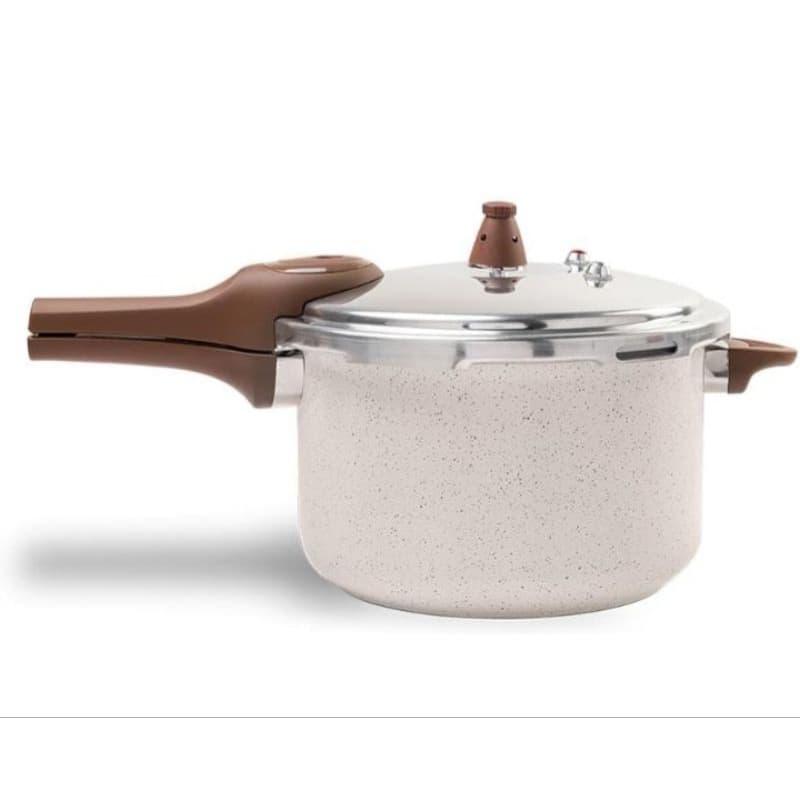 A Panela Pressão  ceramica Vanilla 6,8l Com Indução