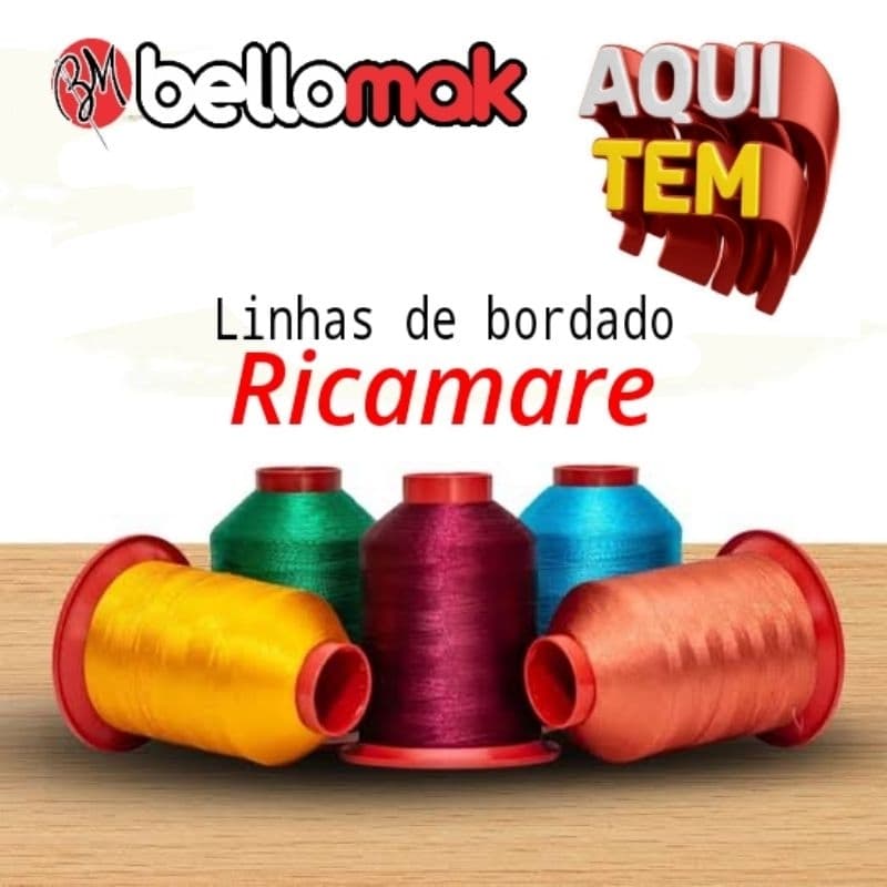 kit Com 10 Linhas De Bordado Ricamare 4000m