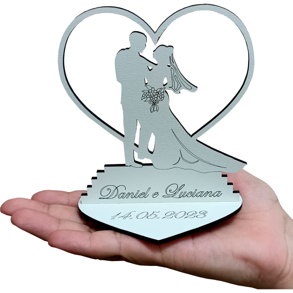 10 Lembrancinha de Casamento noivinhos personalizada 10cm altura