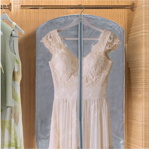 Capa Protetora Para Roupa Vestido e Terno Proteção Total 60x130cm - Frente em Cristal Transparente