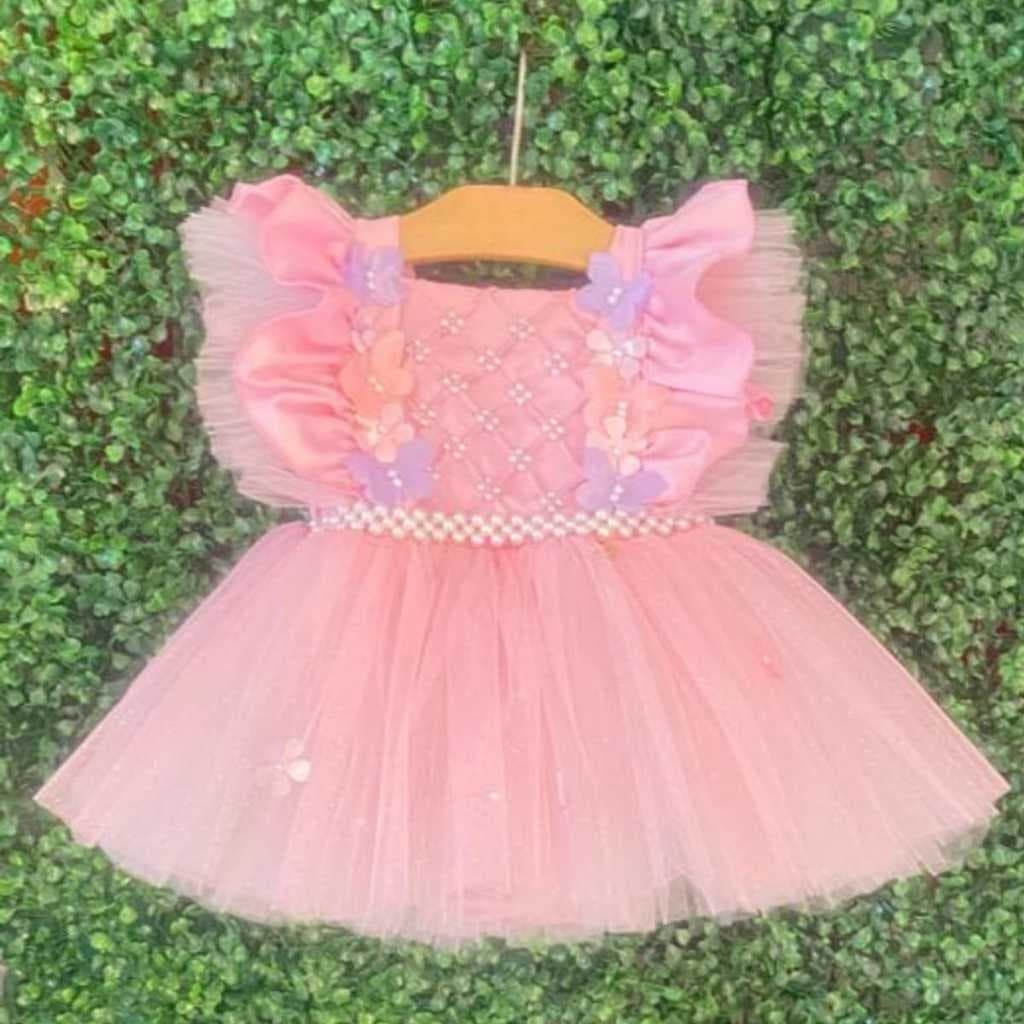 Vestido luxo Infantil personalizado jardim encantado das borboletas mini diva aniversario Promoção