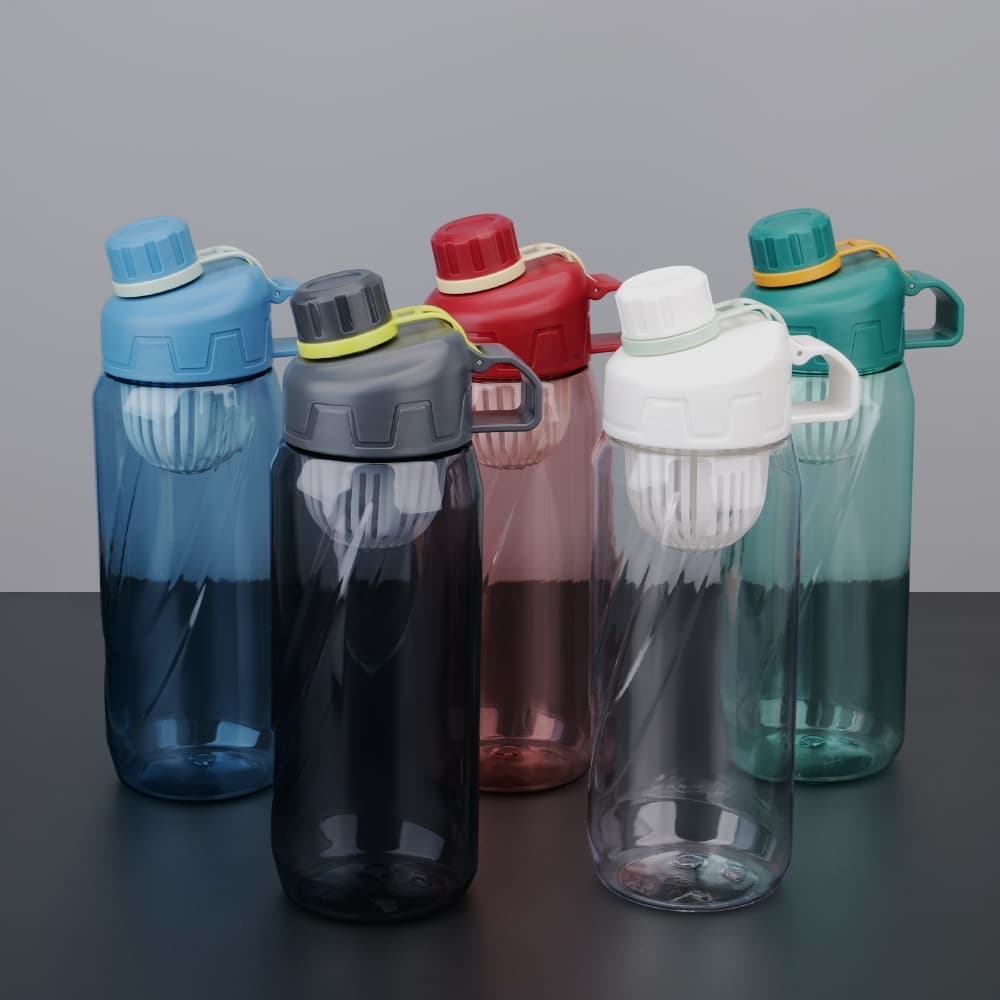 Squeeze Plástico de 800 ml com Infusor de Bebidas