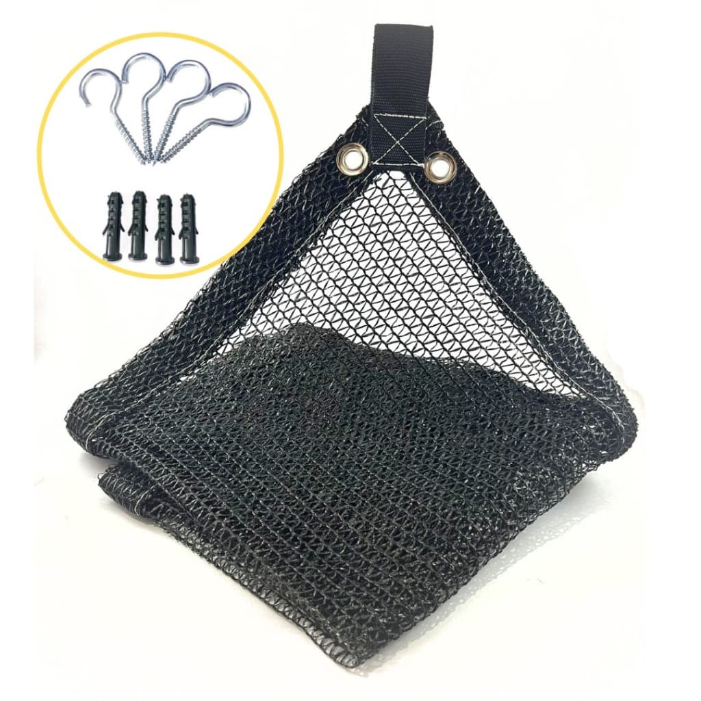 Tela de Sombreamento 50% - Hortas Mini Estufas 2x1 Acabamento Ilhós + Kit Instalação